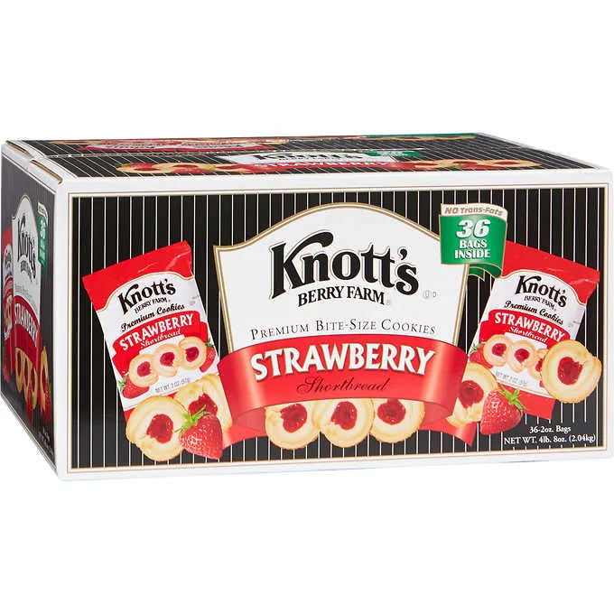 ''Knott's Strawberry Shortbread Cookies 2oz, 36ct''