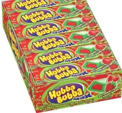 ''Hubba Bubba Max Strawberry Watermelon Bubble Gum 5pcs,18ct''