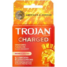 Trojan Intensified Charged Condoms 3ct