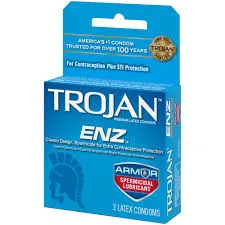 Trojan ENZ Spermicidal Condoms 3ct